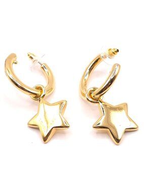 ✨ Celestial Star Hoop Earrings - Pure Golden Vibes ✨